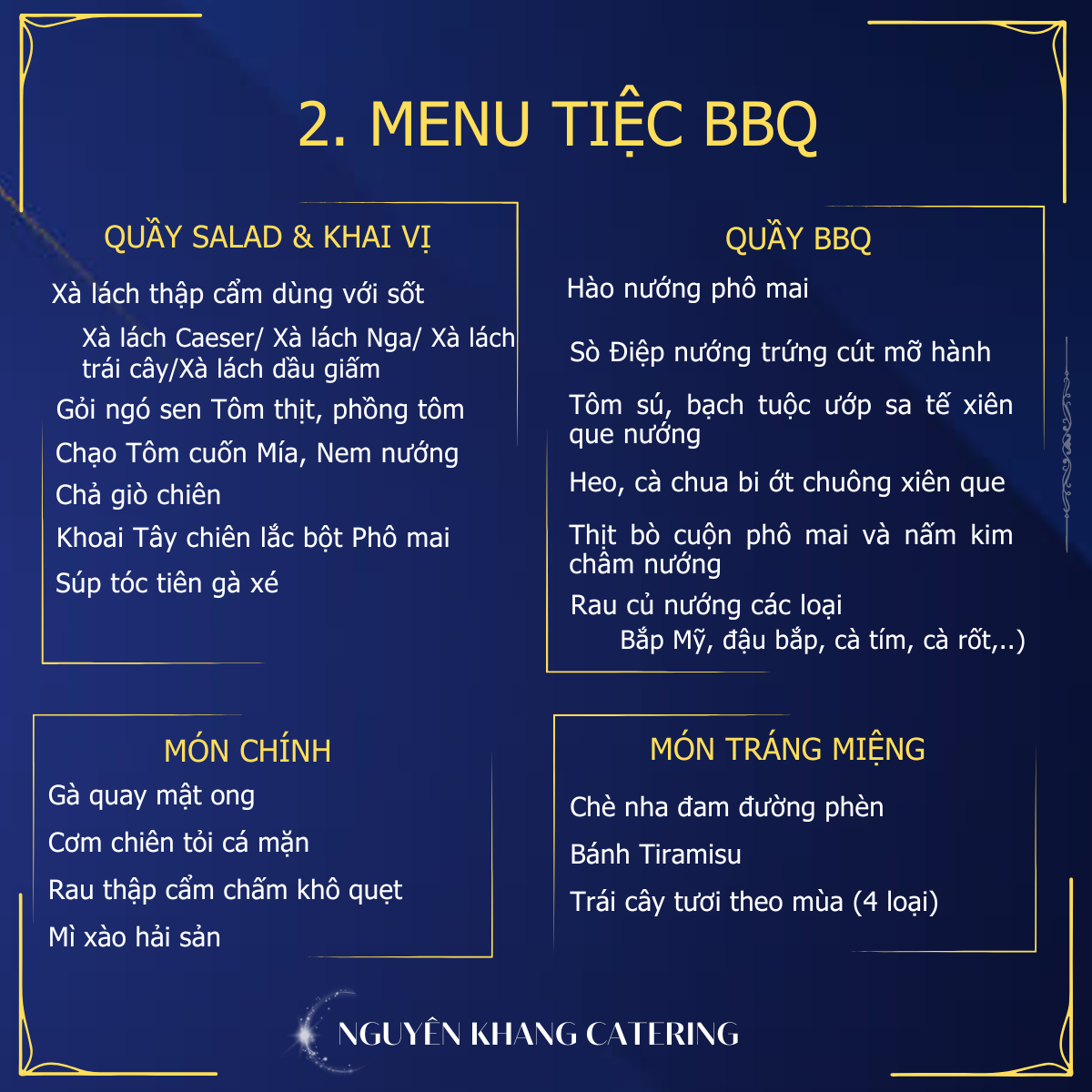 Menu BBQ